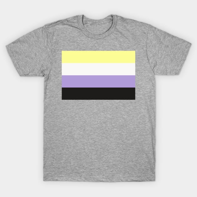 Pastel Enby Pride Flag T-Shirt by dikleyt